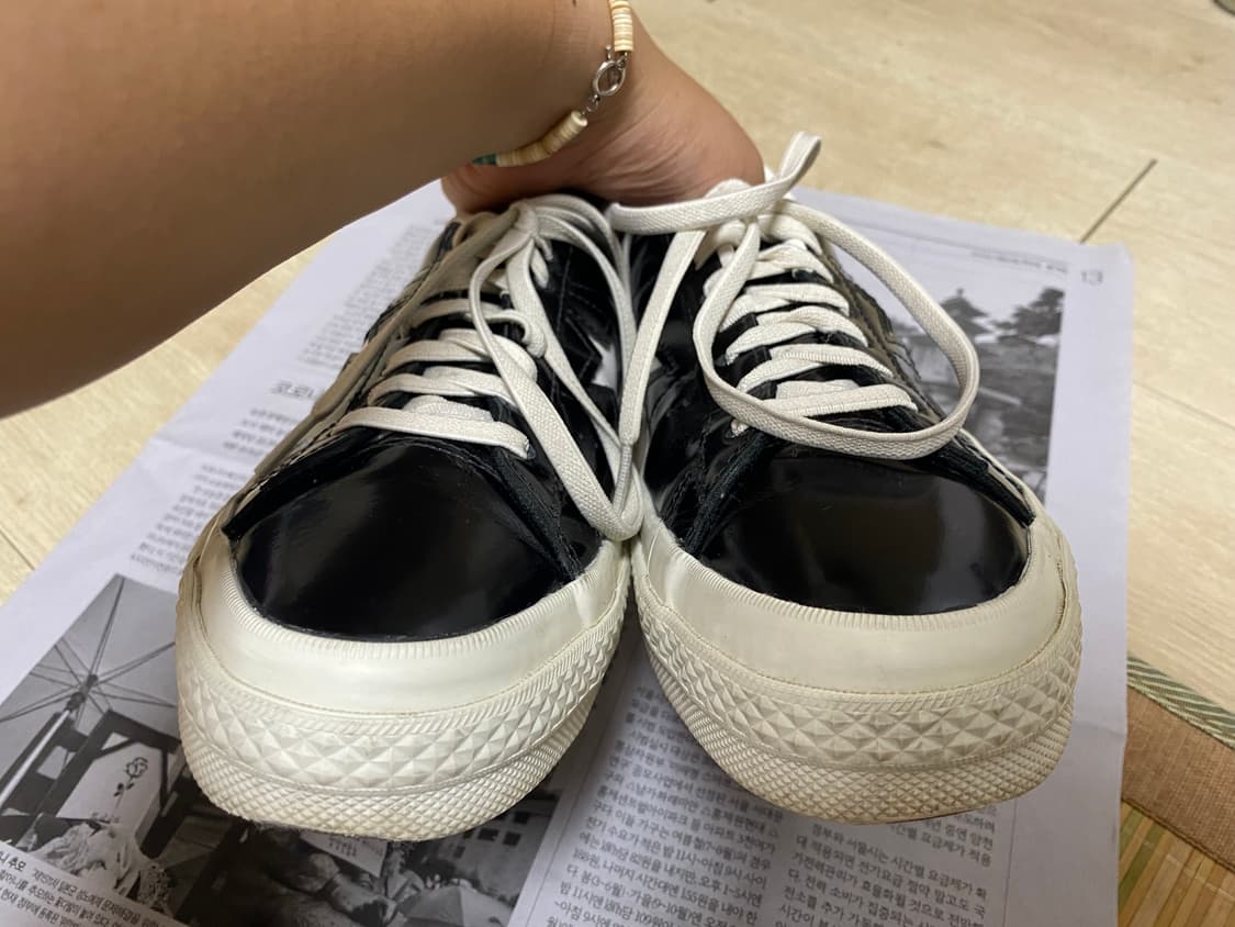 [CONVERSE] 컨버스 원스타 OX 유광 블랙 265 상품이미지2