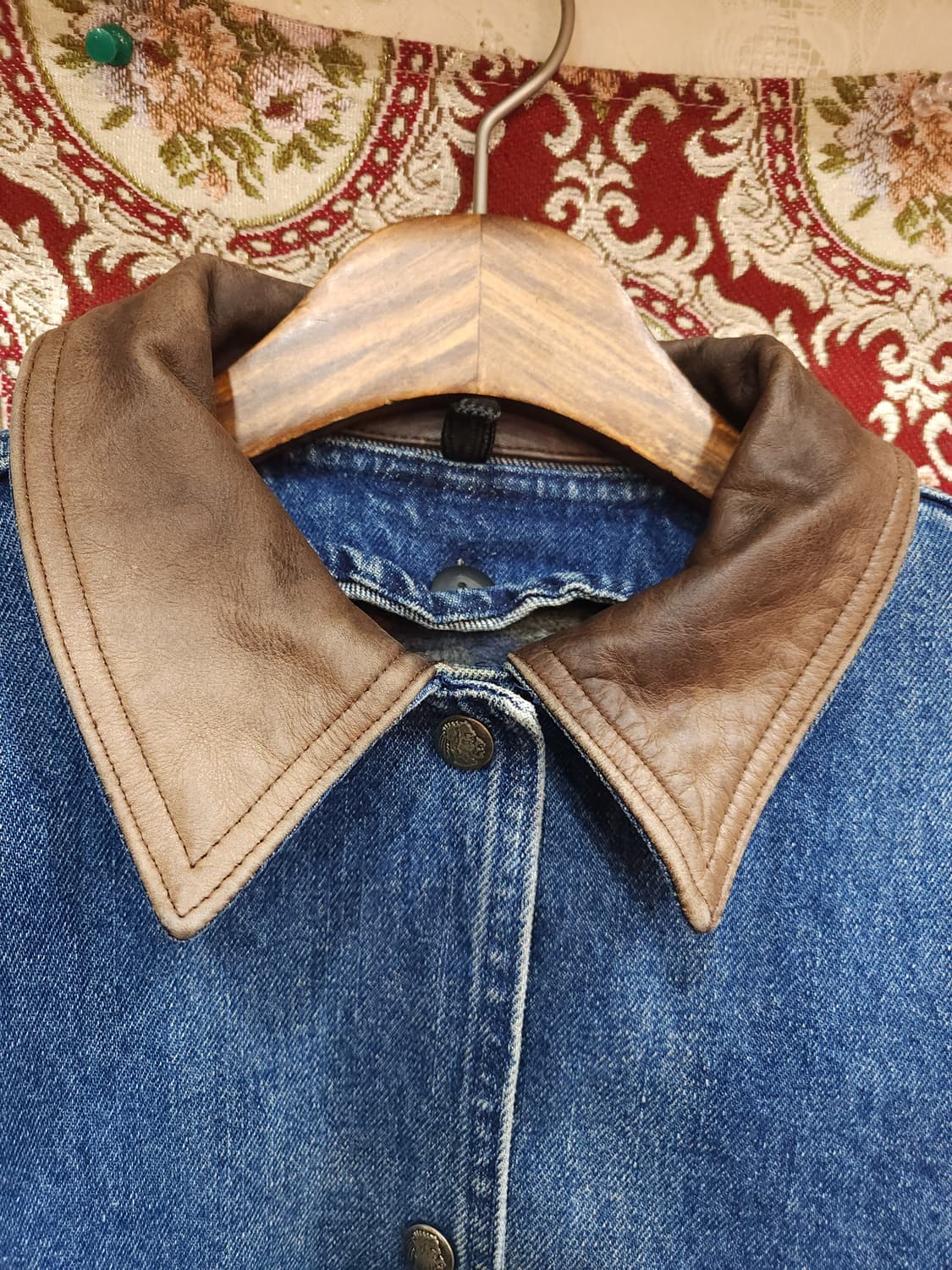 울리치 90s 데님 커버롤 자켓 울 블랭킷 안감
​
 상품이미지3