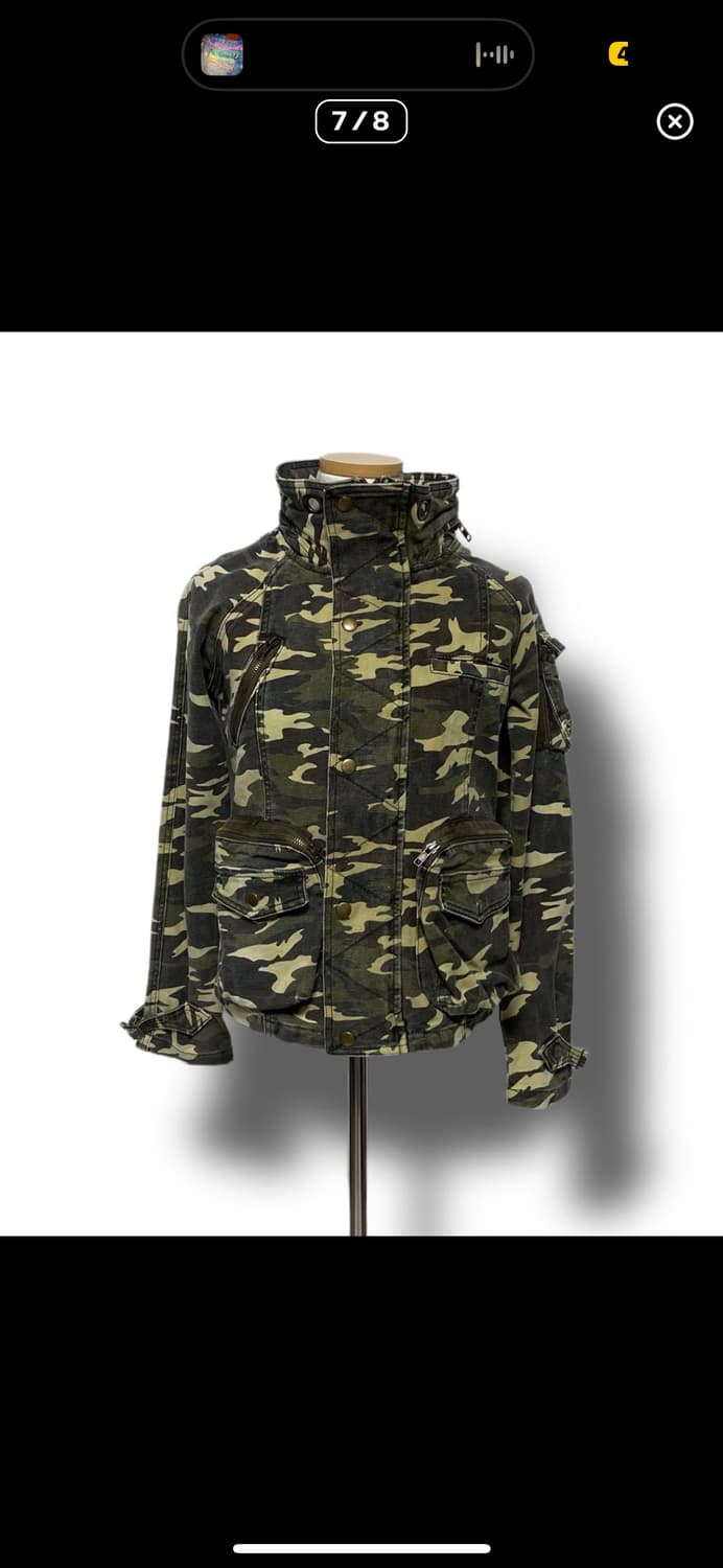 카모플라주 하이넥 자켓 상품이미지1