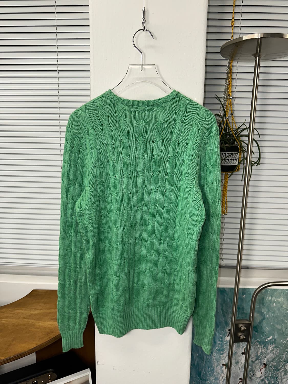 폴로 실크 캐시미어 케이블 니트  상품이미지3