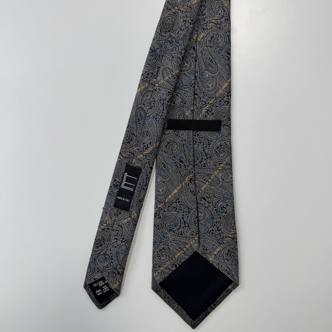 던힐(dunhill) 명품 정품 페이즐리 넥타이 8.7cm 상품이미지2