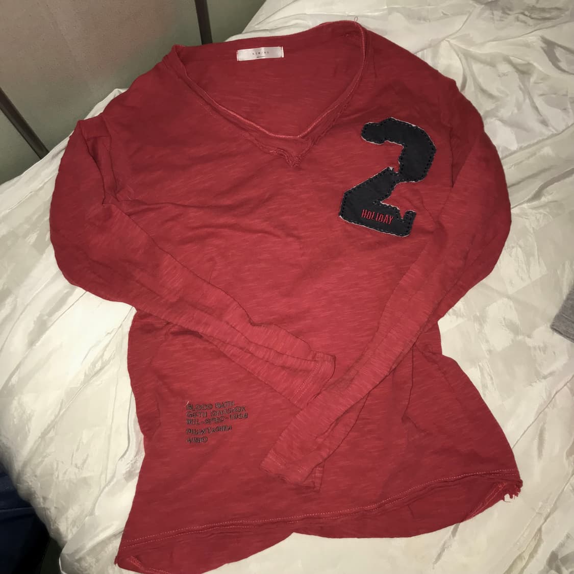 Vintage 빈티지 브이넥 여리핏 롱슬리브 상품이미지5