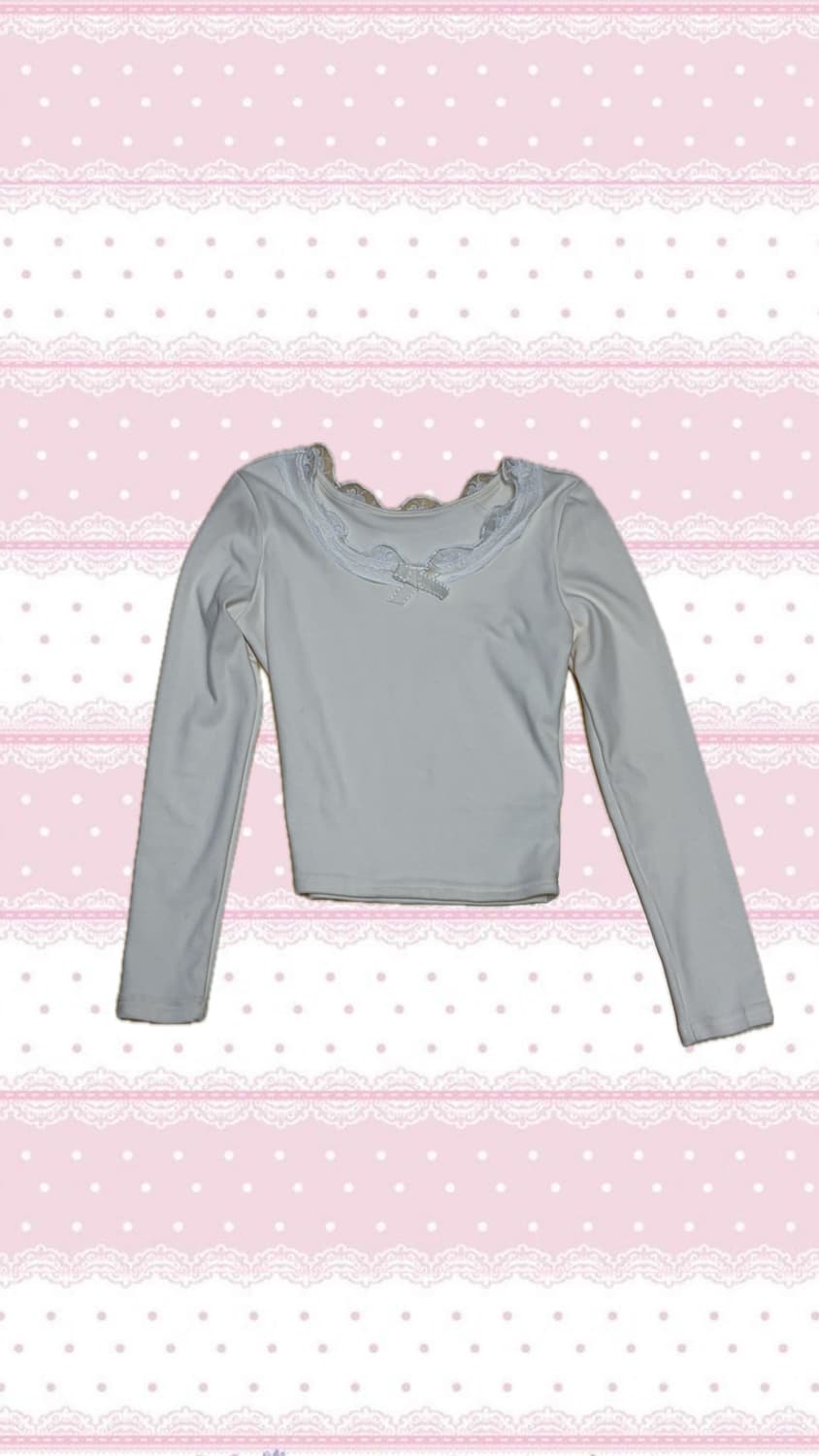 청순 히메 시로갸루깔 빈티지 롱슬리브 상품이미지1