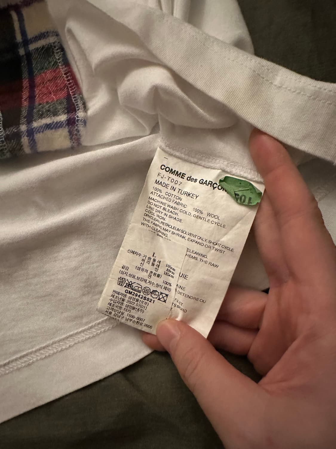 L) Comme des garcons shirt open cut T 상품이미지3