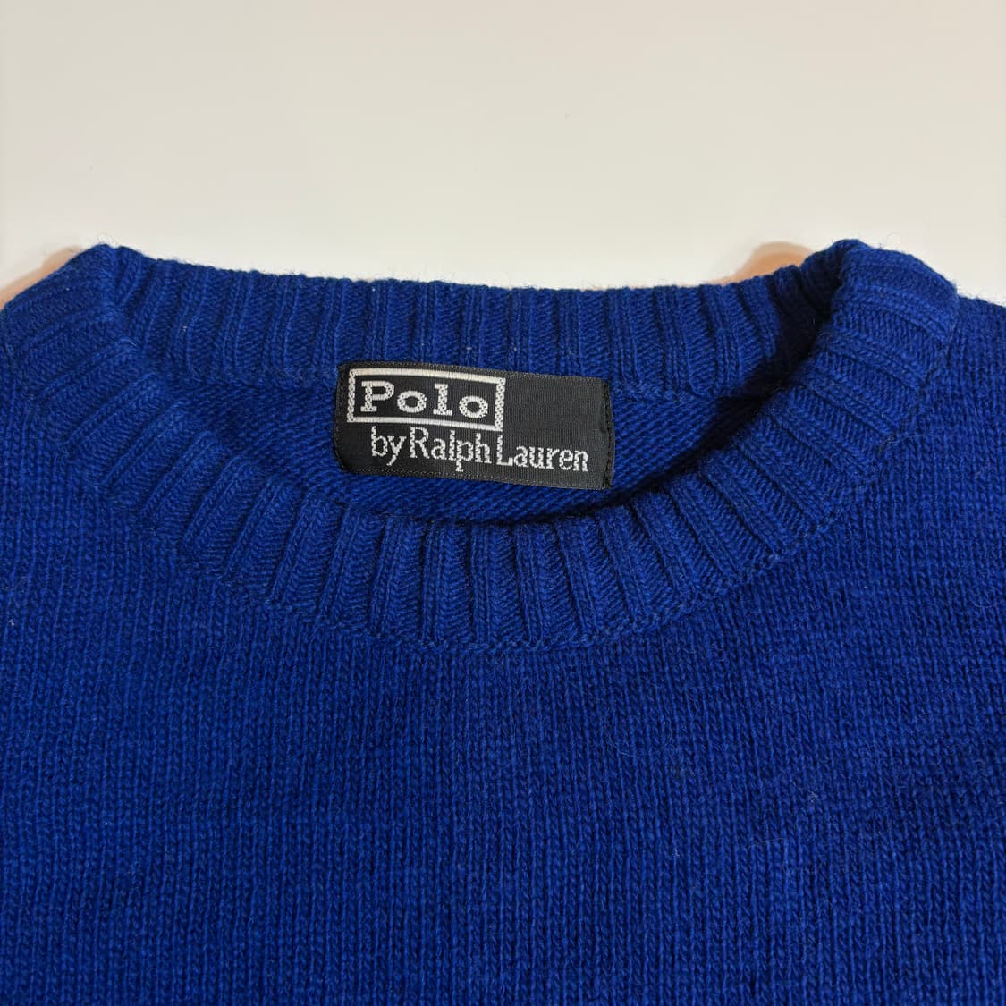 폴로 랄프로렌 블루 니트 스웨터 상품이미지4