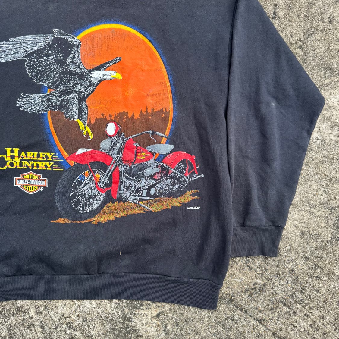 [L] 90s Harley davidson 할리데이비슨 스웻셔츠 상품이미지4