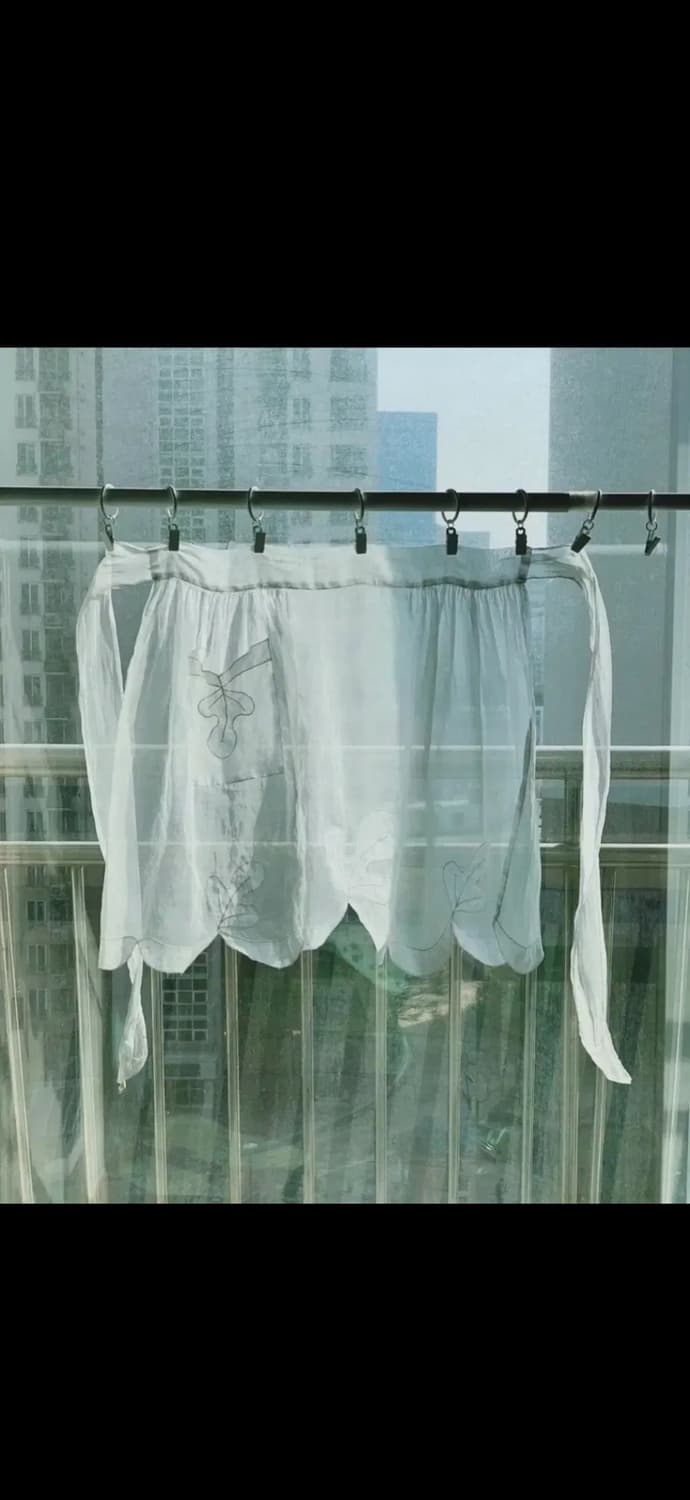 빈티지 오간자시스루 에이프런  상품이미지1