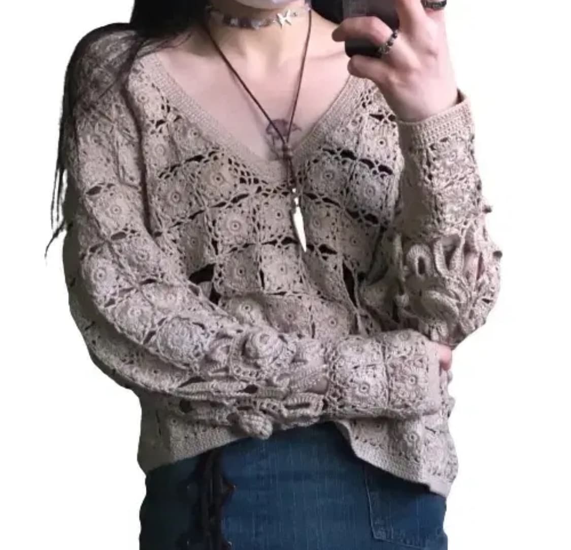 빈티지 크로셰 니트 상품이미지1