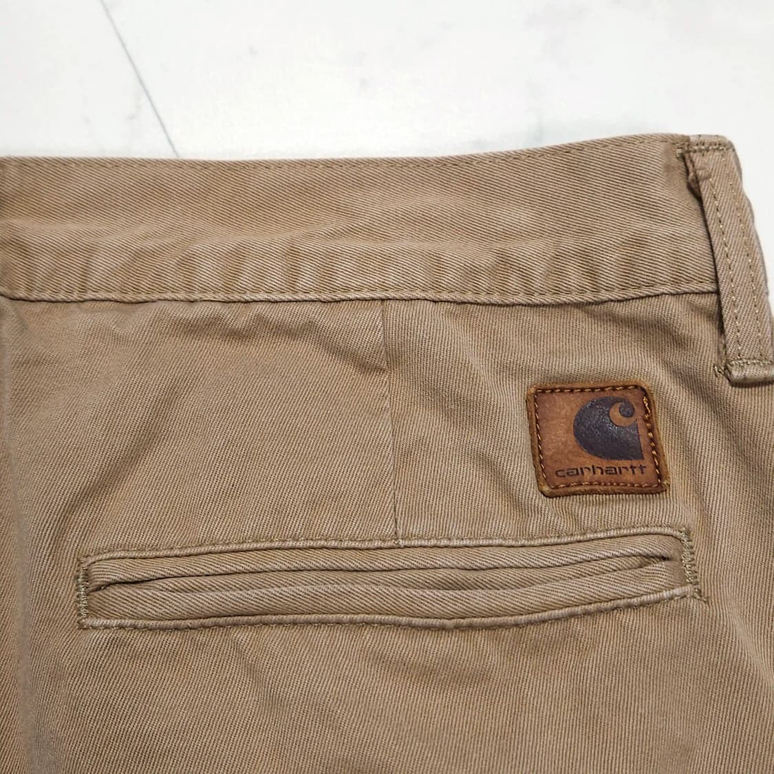 32)Carhartt WIP 칼하트 스톤 팬츠 워크웨어 빈티지 베이지 상품이미지5