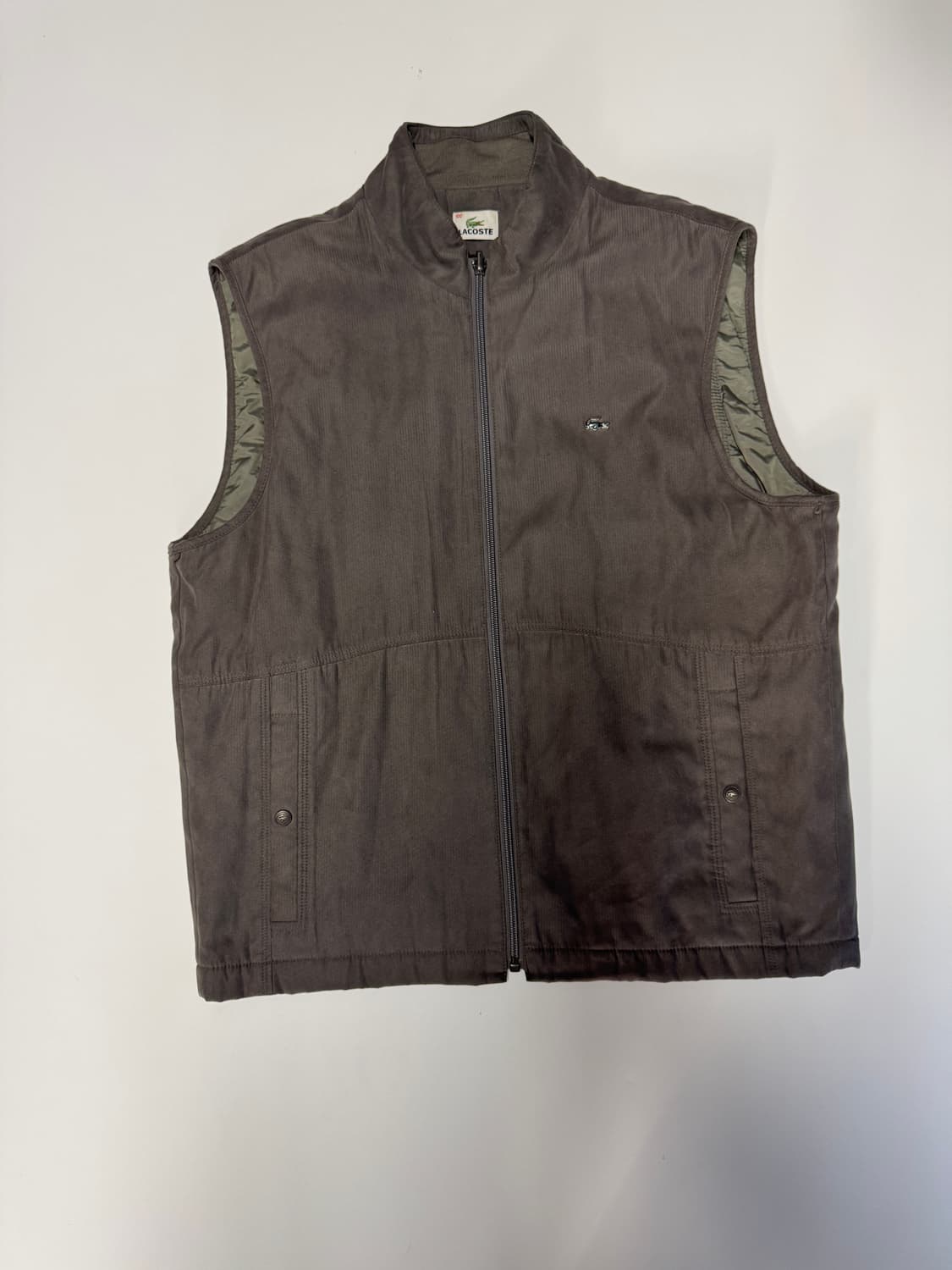 여성 라코스테 경량 빈티지 코듀로이 집업 베스트 L 상품이미지1