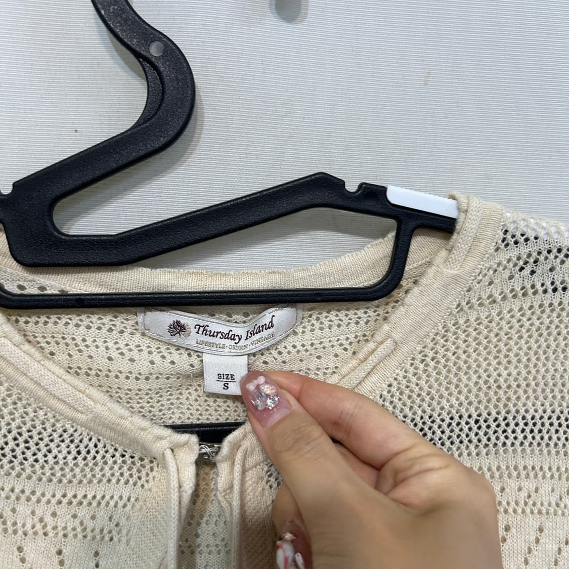 써스데이아일랜드 린넨혼방 가디건 S  상품이미지2