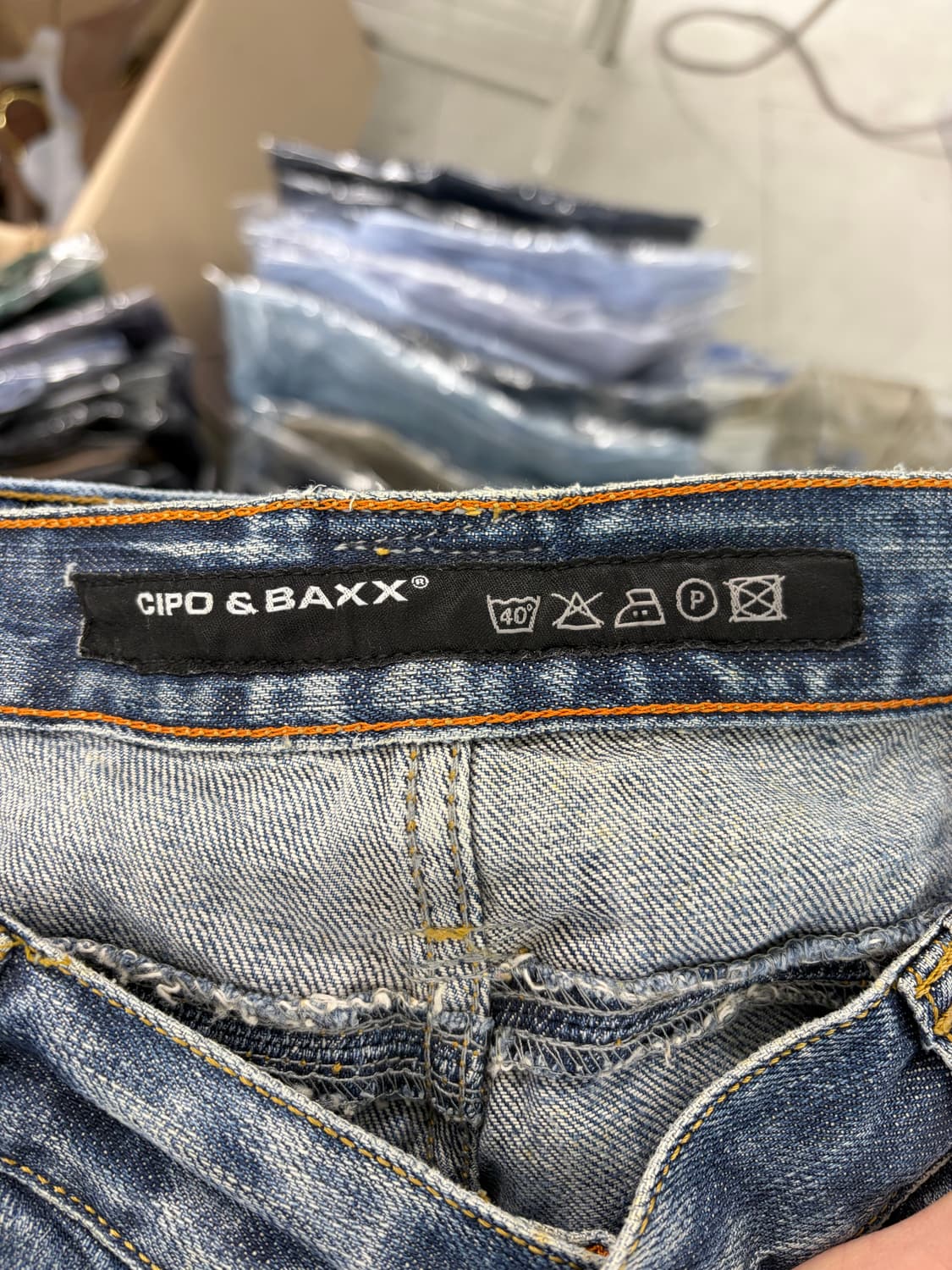 a222) CIPO&BAXX 빈티지 워싱 데님팬츠 상품이미지9