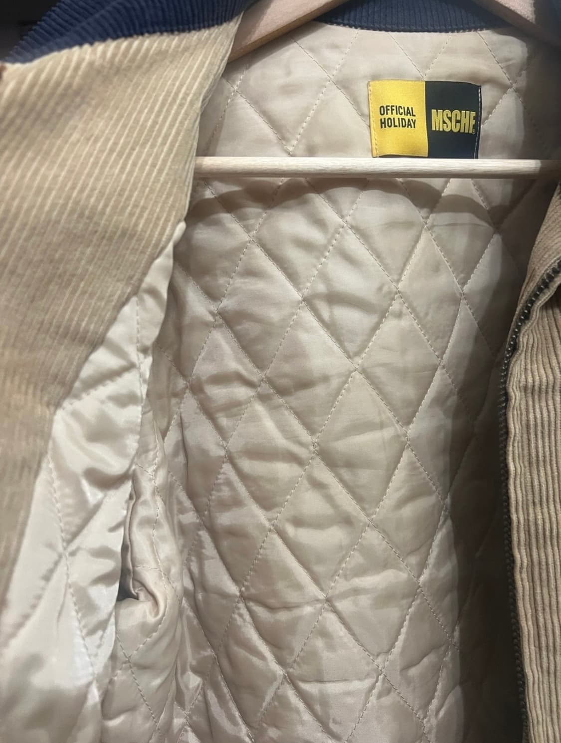 희귀템) 미스치프 x 오피셜할리데이 콜라보 코듀로이 블루종 상품이미지3