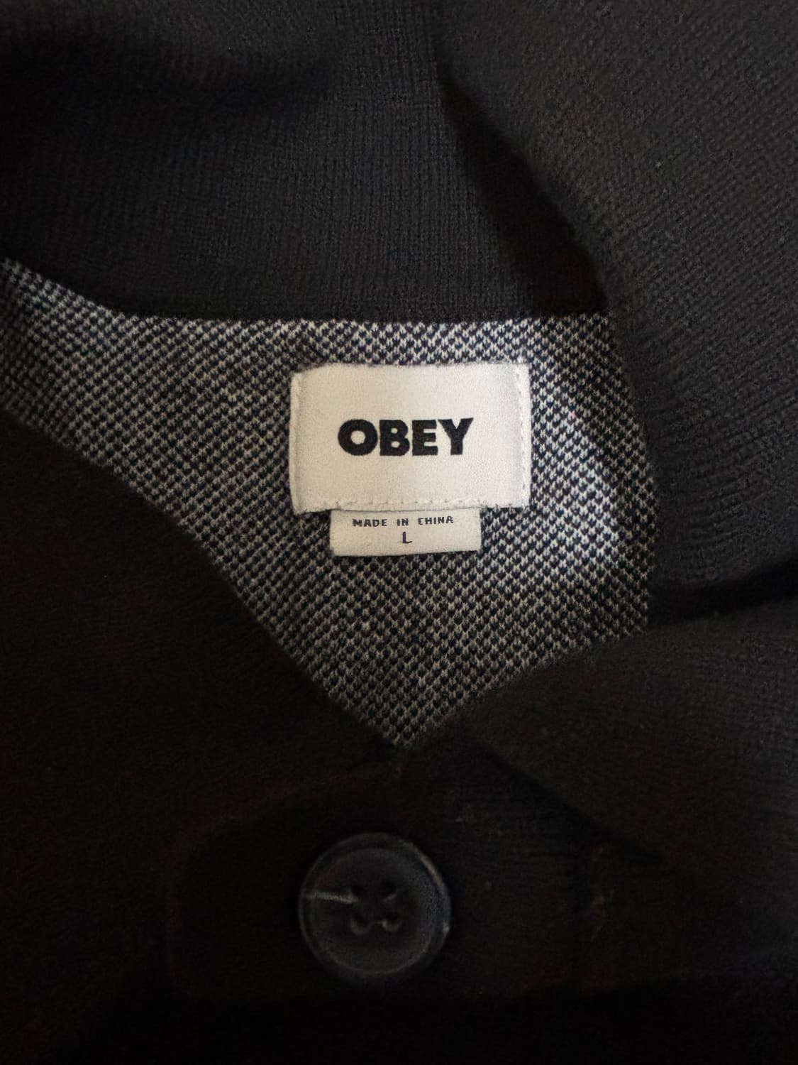 오베이 obey 카라 니트 L 상품이미지3