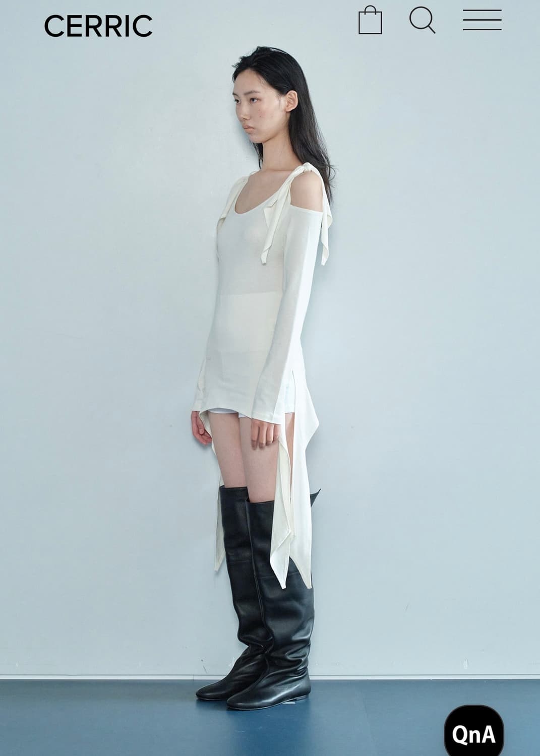 3WAY SLIT TOP / IVORY 상품이미지3