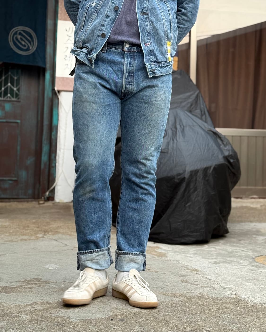 리바이스 501 스트레이트 핏 데님 팬츠 33 상품이미지8