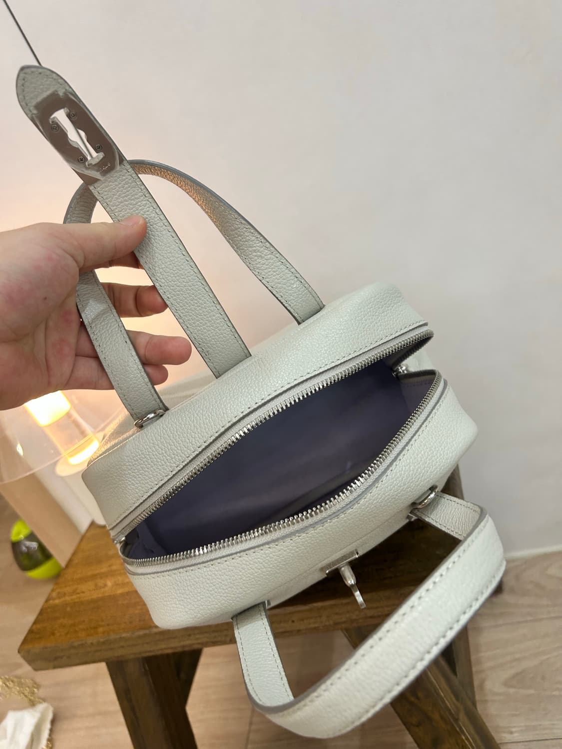 분크 토크 토트백 스몰 라이트베이지 상품이미지6