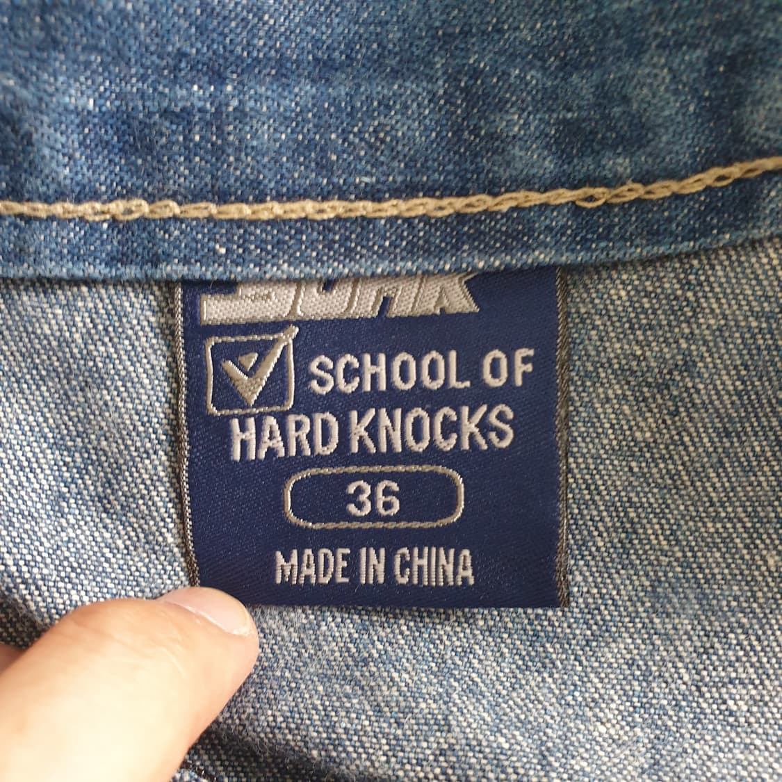 [무료배송] SCHOOL OF HARD KNOCKS 데님 반바지 상품이미지3