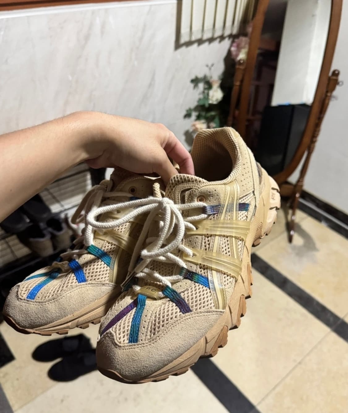 아식스 아페쎄 APC 젤 소노마 15-50 베이지 280사이즈 상품이미지5