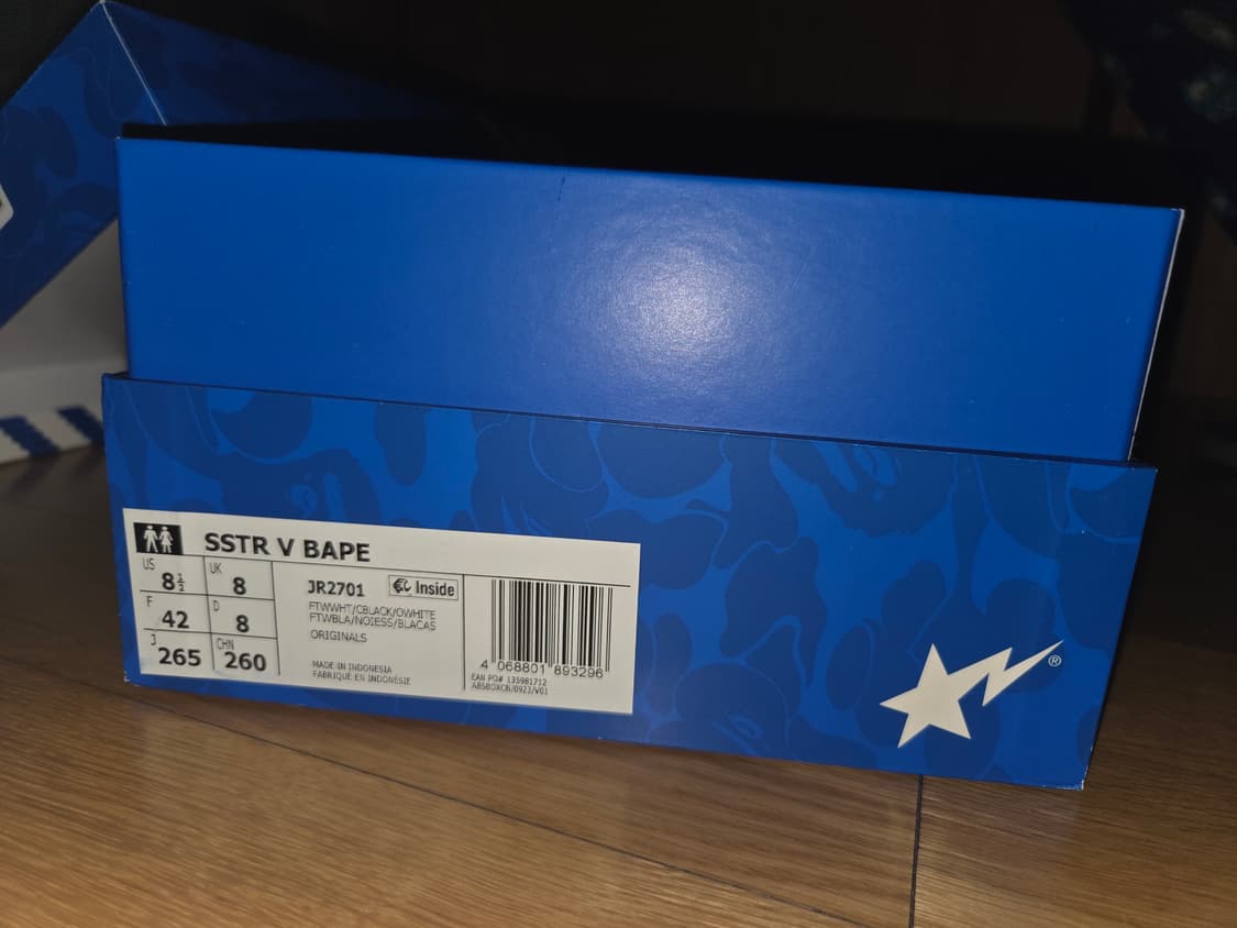 베이프 x 아디다스 슈퍼스타 265 화이트 상품이미지5