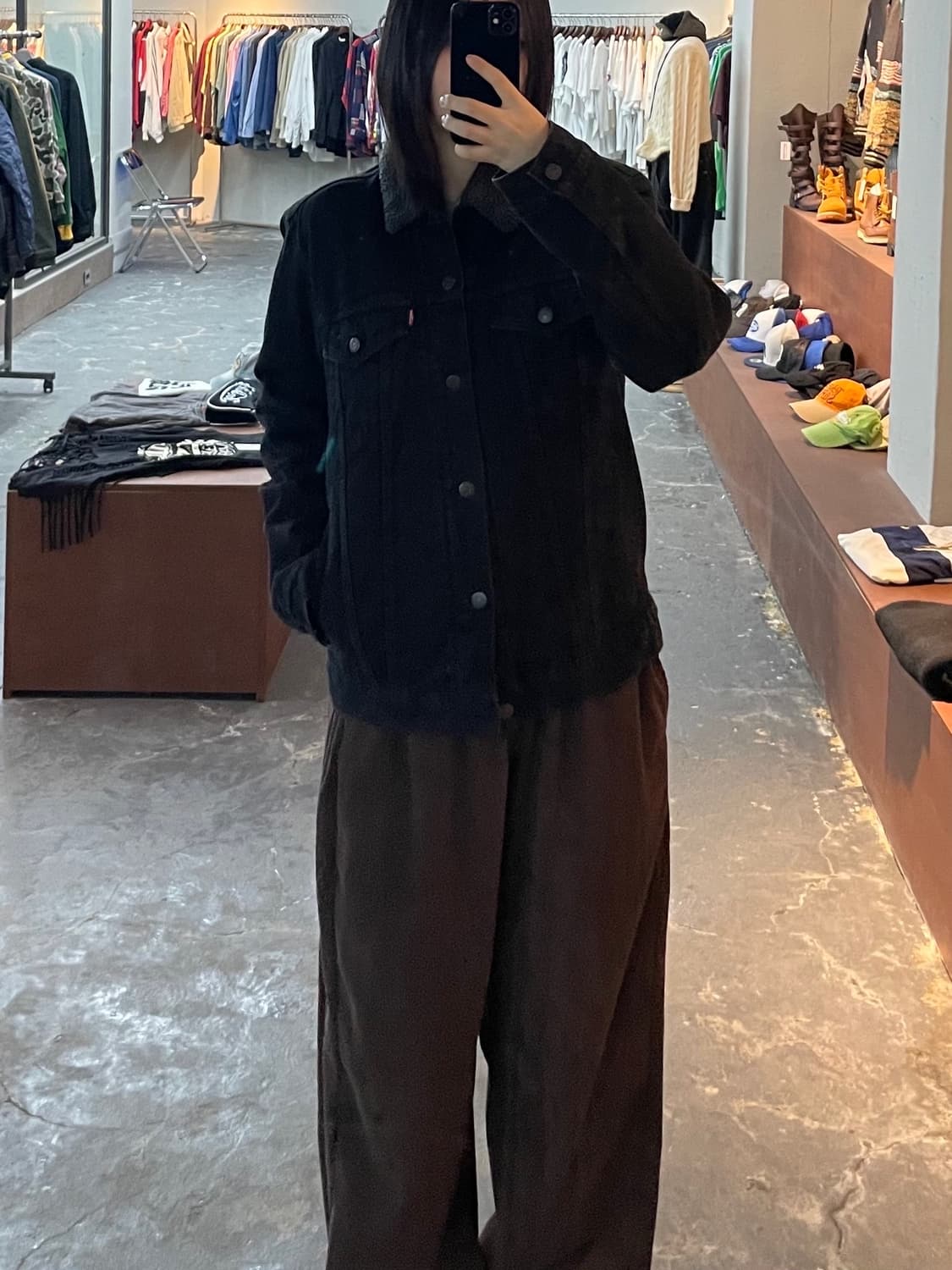 리바이스 블랙 쉐르파 트러커 데님 자켓 H1047 상품이미지1