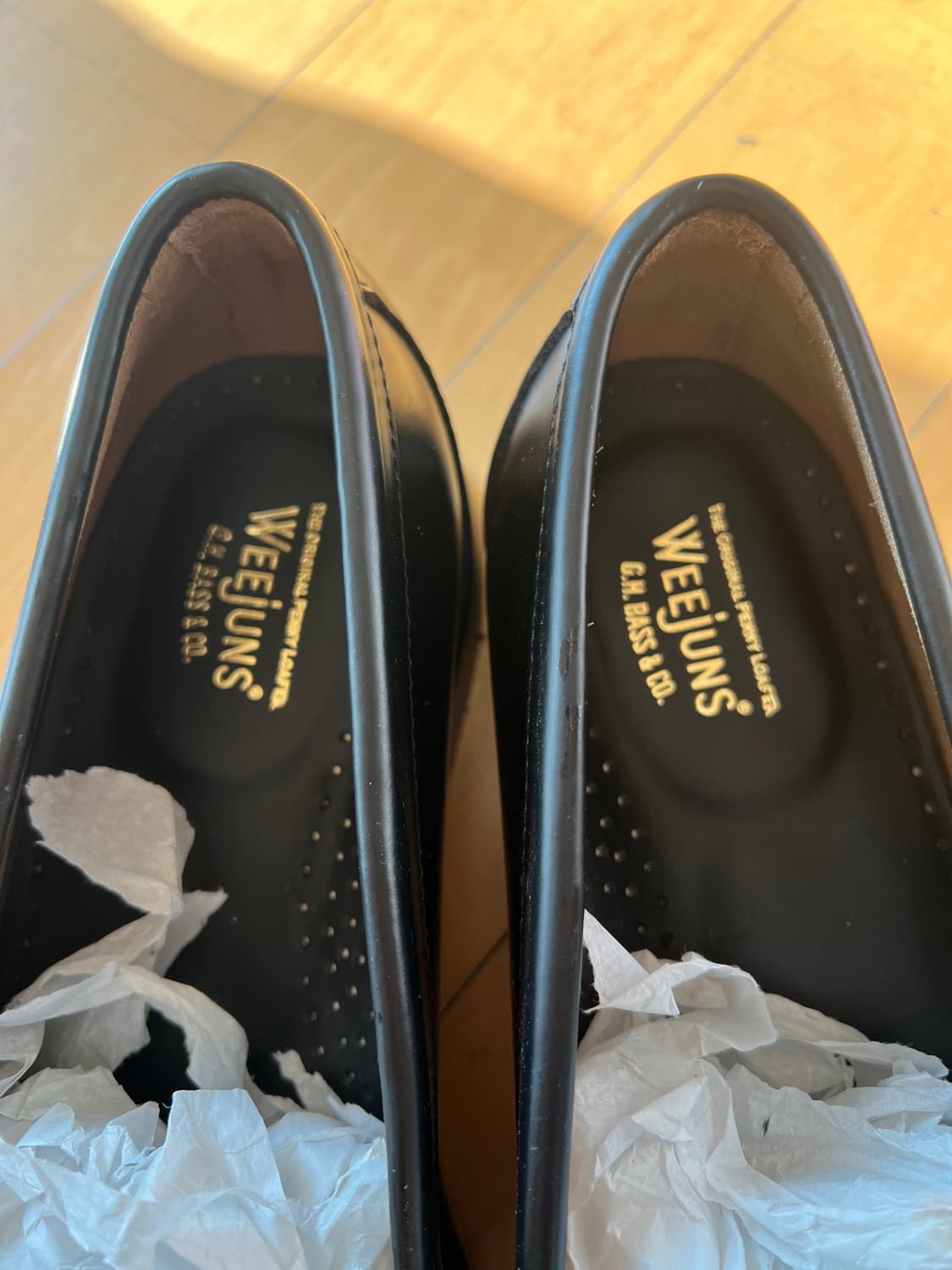 GH BASS Weejun 위준 로퍼 블랙화이트 285 새상품 상품이미지6