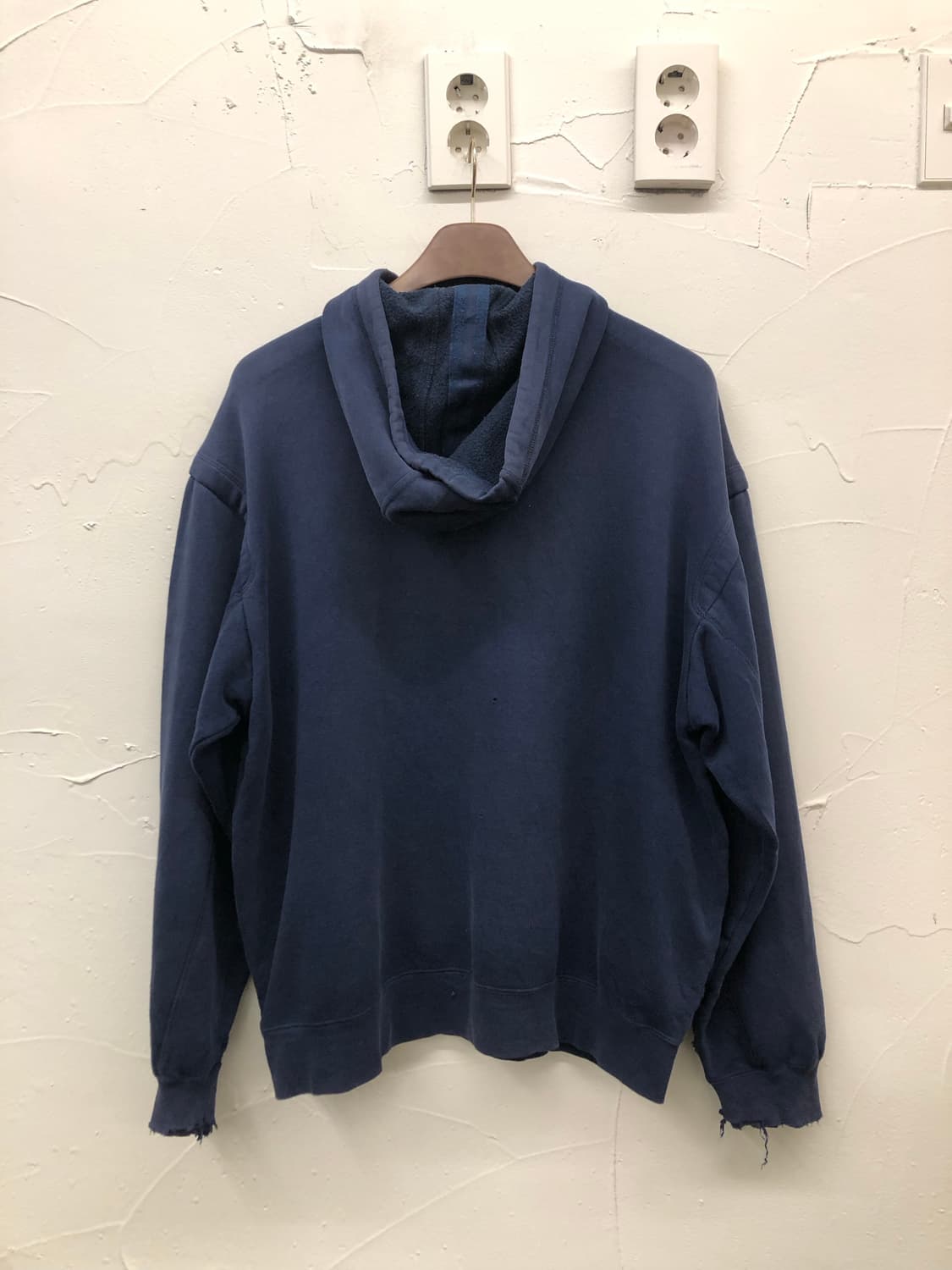 90's 나이키 반집업 후드 네이비 상품이미지2