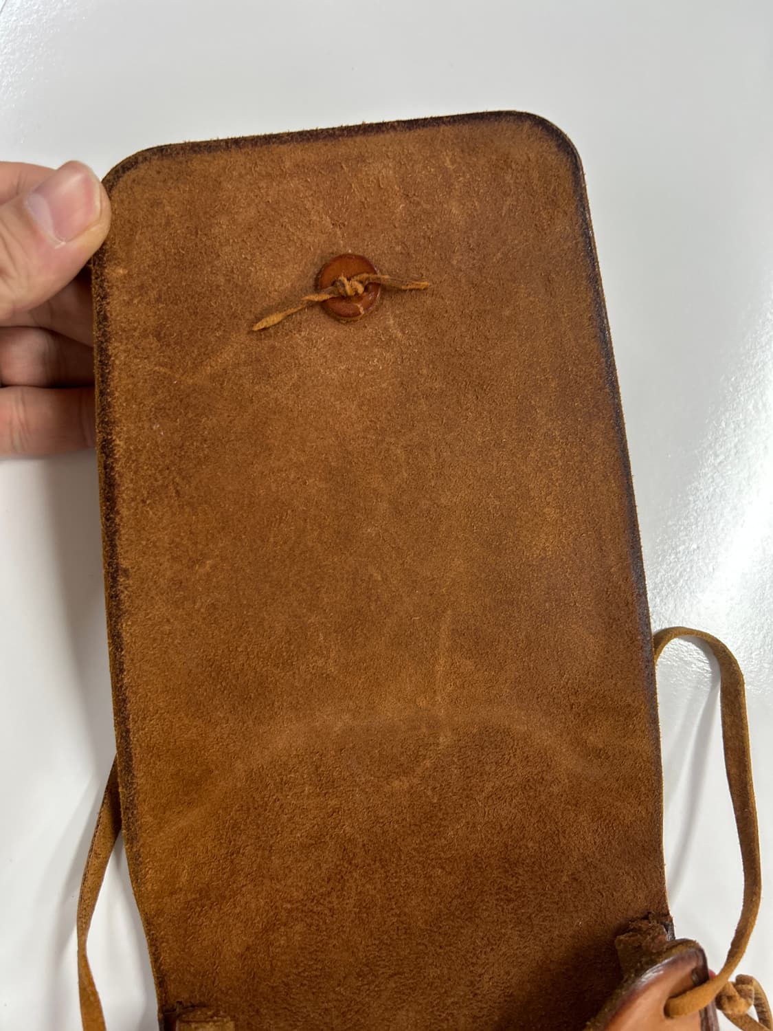 goros 고로스 네츄럴 새들레더 성게 터키석 콘초 웨이스트백 상품이미지3