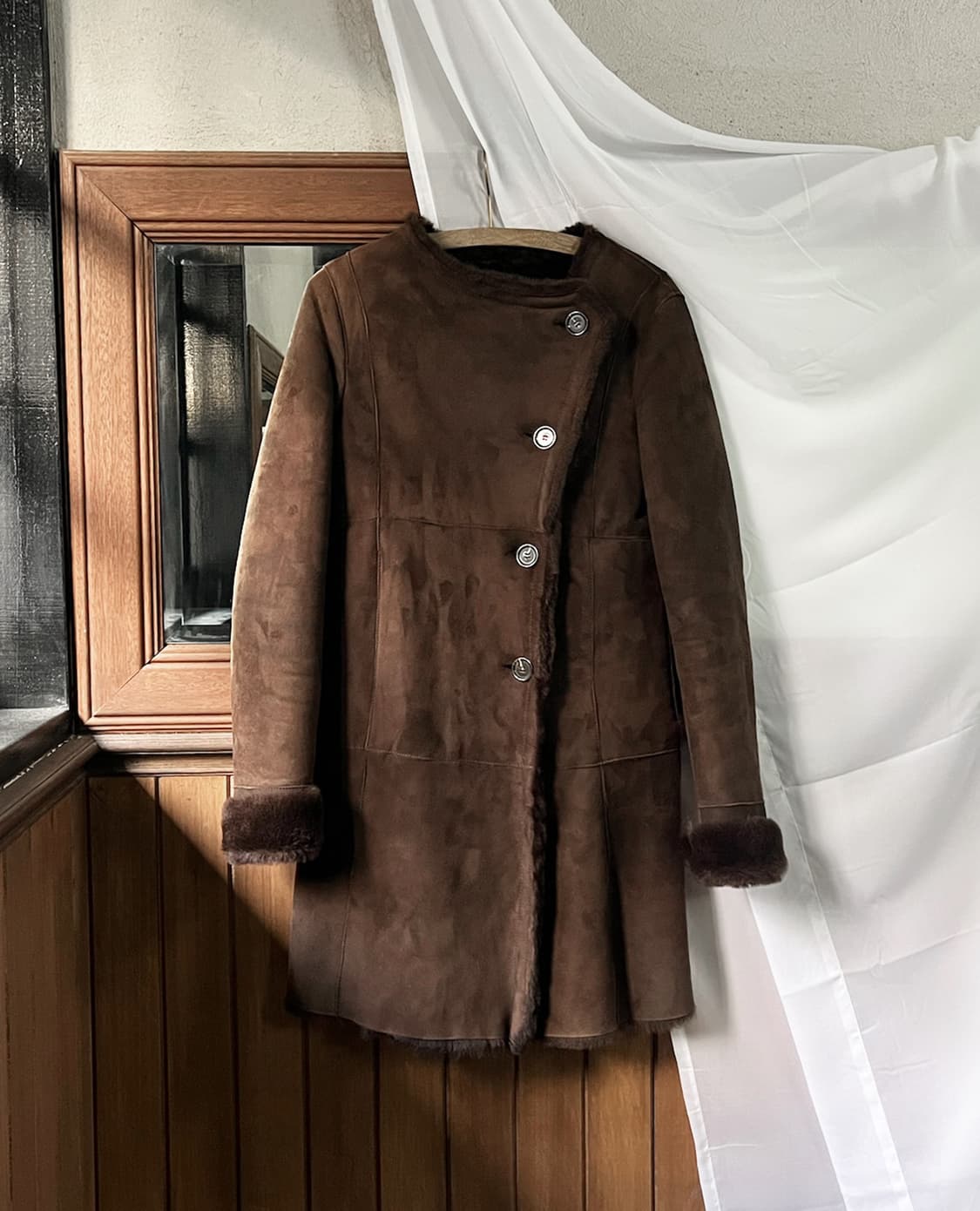 SPICK AND SPAN NOBLE brown suede coat 상품이미지8