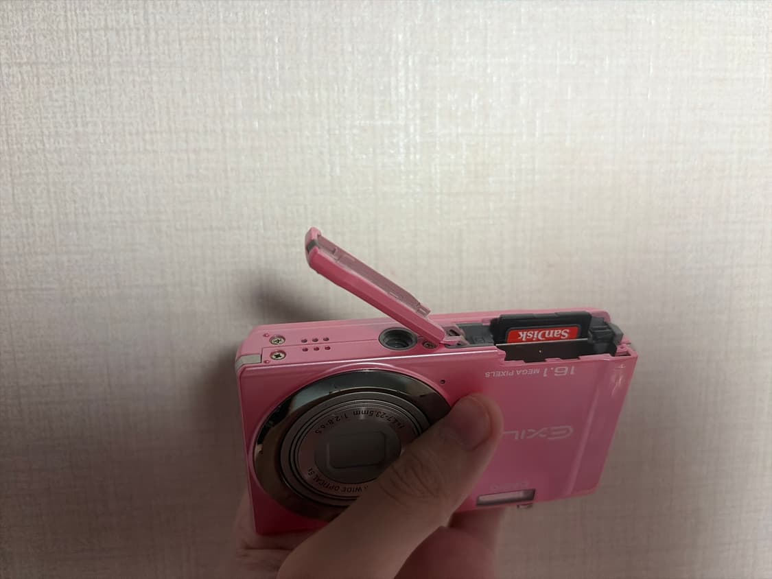 카시오엑슬림zs6 핑크(작례/ 바로사용가능) 상품이미지5