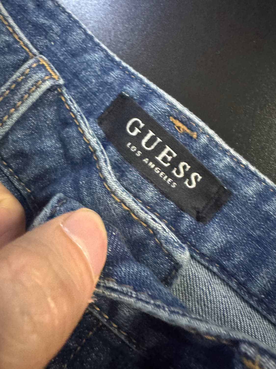 여성 게스 Guess 22년도 스판 혼방 세미 부츠컷 데님팬츠 상품이미지2
