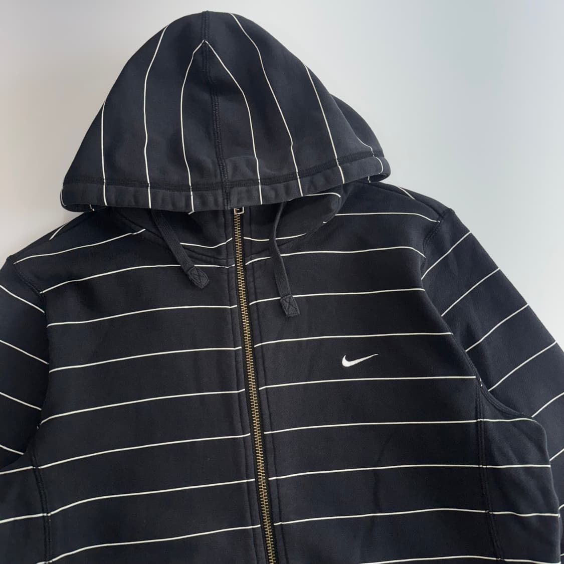 Nike 나이키 스트라이프 블랙 후드집업   상품이미지5