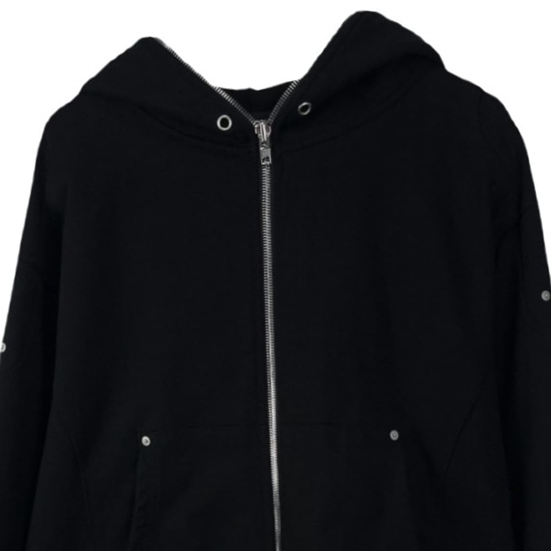 [선데이오프클럽] 풀 페이스 집업 헤비 테리 모토 크롭 후드 M20247 상품이미지4