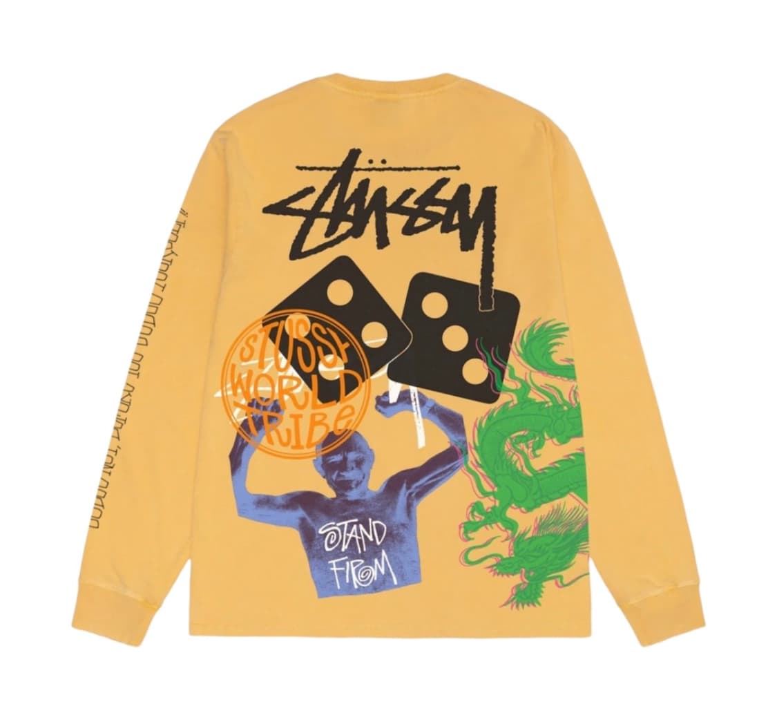 (유일매물) 스투시 피그먼트 다이드 롱슬리브 허니 상품이미지1