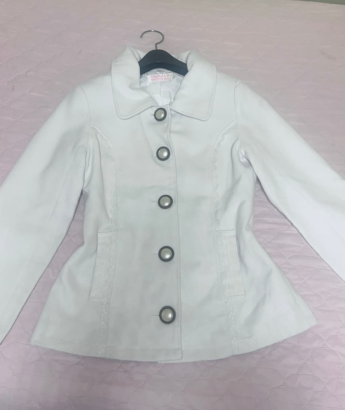 트랄라라 tralala 아이보리 프릴 레이스코트 히메갸루 리즈리사 stc 상품이미지1