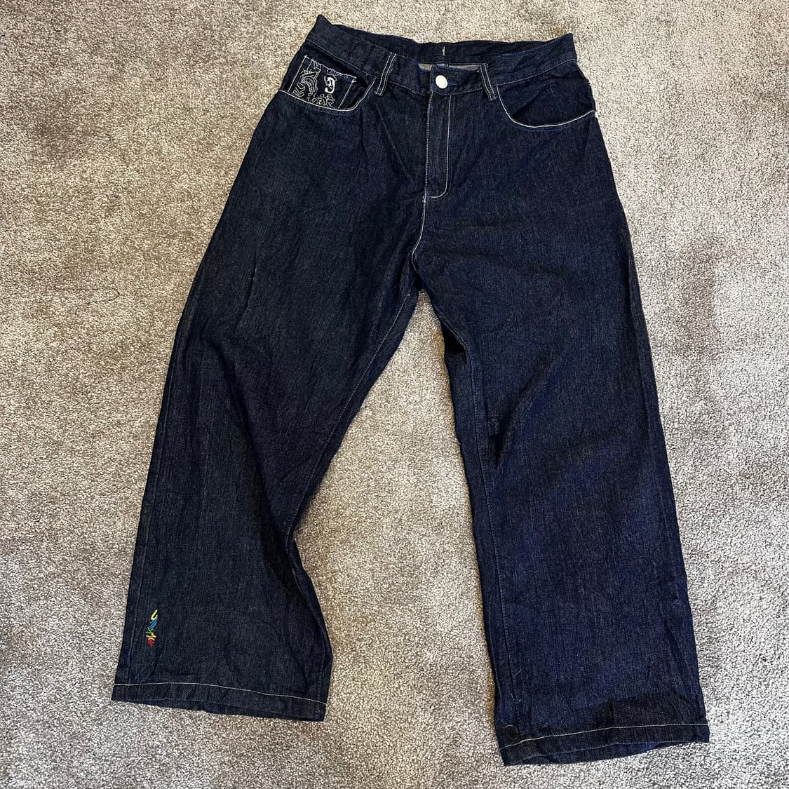 쿠지 블루 데님 스케이터 팬츠32 상품이미지2