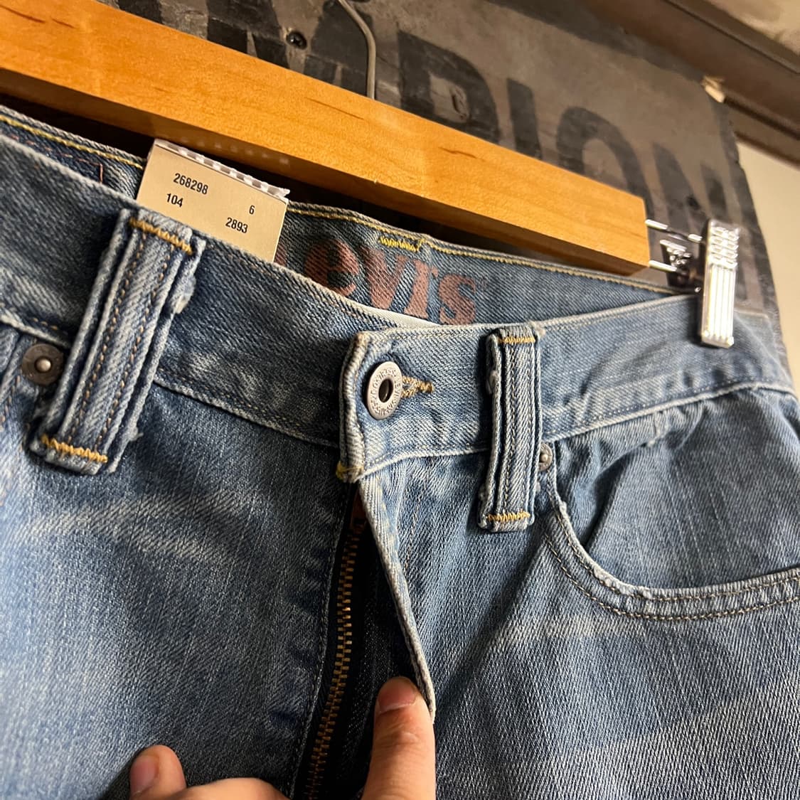 00's 리바이스 527 부츠컷 32 Size Mexico 데드스탁 상품이미지4