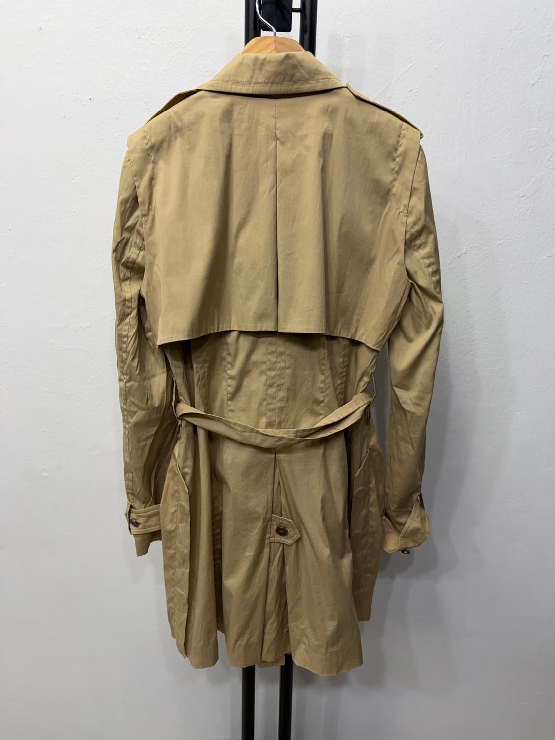 정품) TIME 타임 한섬 베이지 트렌치코트 자켓 82 상품이미지5
