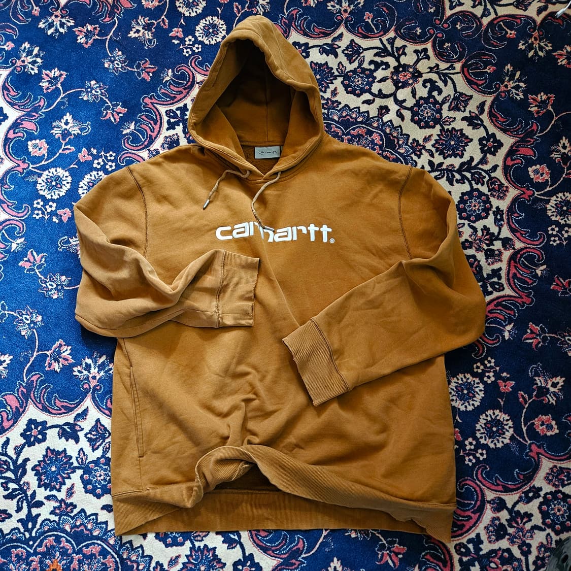 칼하트 시그니쳐 센터로고 된장 후드티셔츠 XL size 상품이미지1