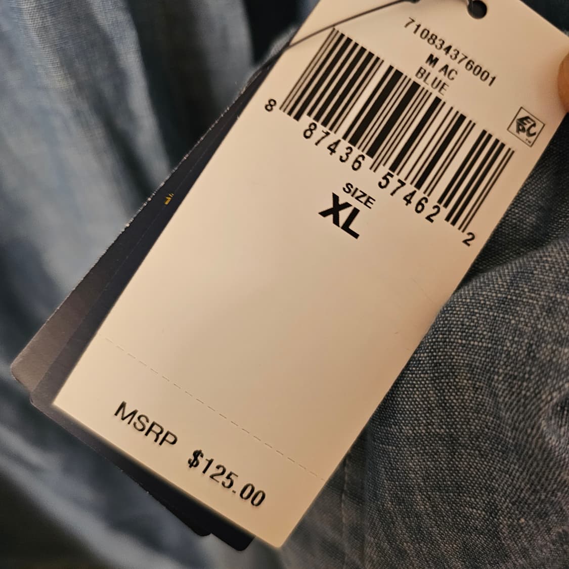 폴로 랄프로렌 샴브레이 인디고 셔츠 xl 상품이미지6