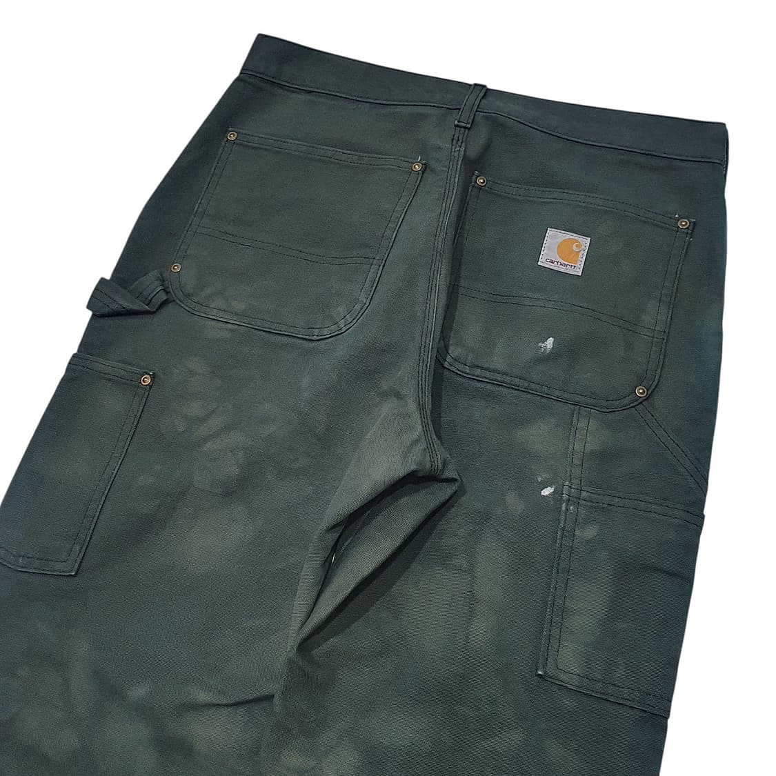 칼하트 더블니 그린 가먼트다잉 커스텀 31 usa made 상품이미지5