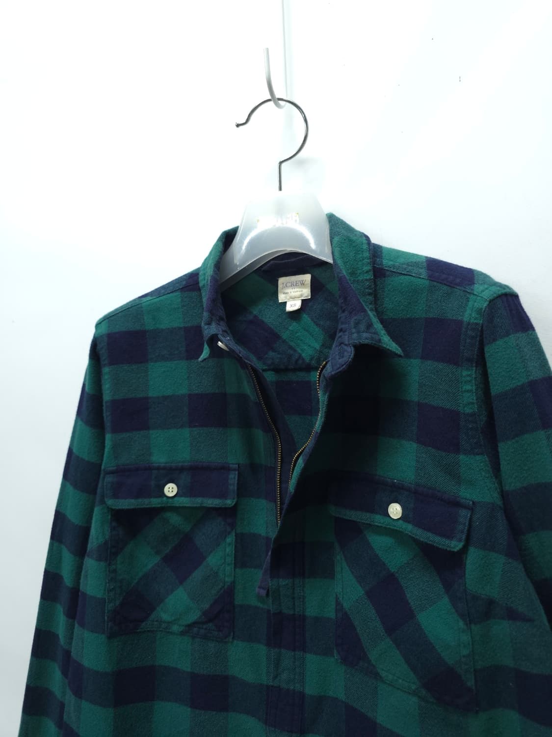 J.CREW 그린체크 하프지퍼 셔츠 ( 여성55 ) 상품이미지6