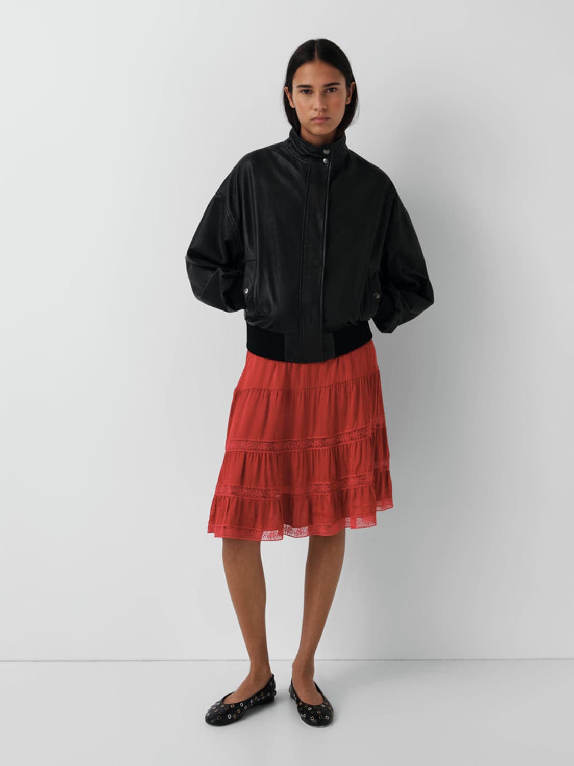 [36,37]기마구아스 발레리나 아일렛 슈즈/블랙 상품이미지3