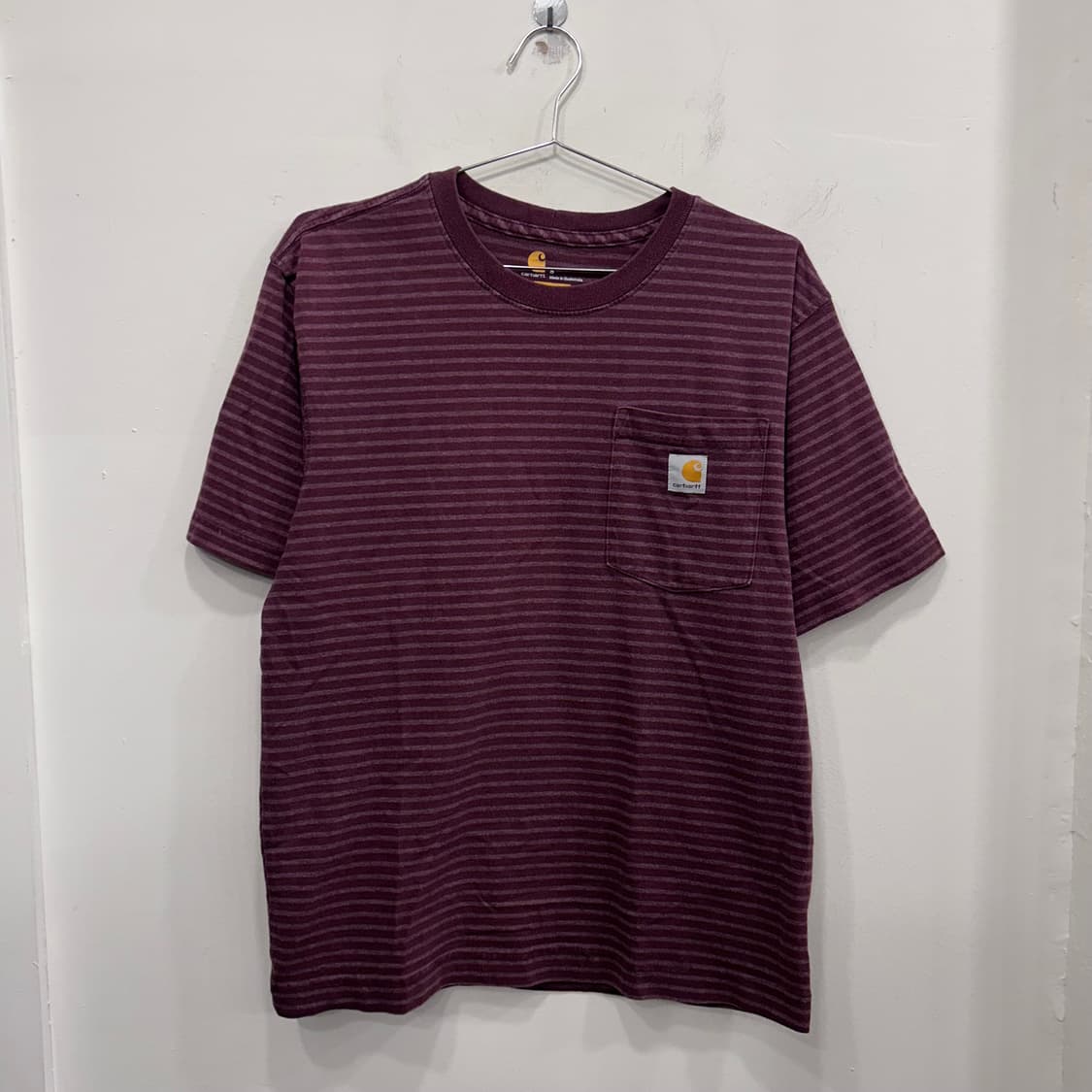 칼하트 오리지날핏 포켓 스트라이프 반팔티 상품이미지2