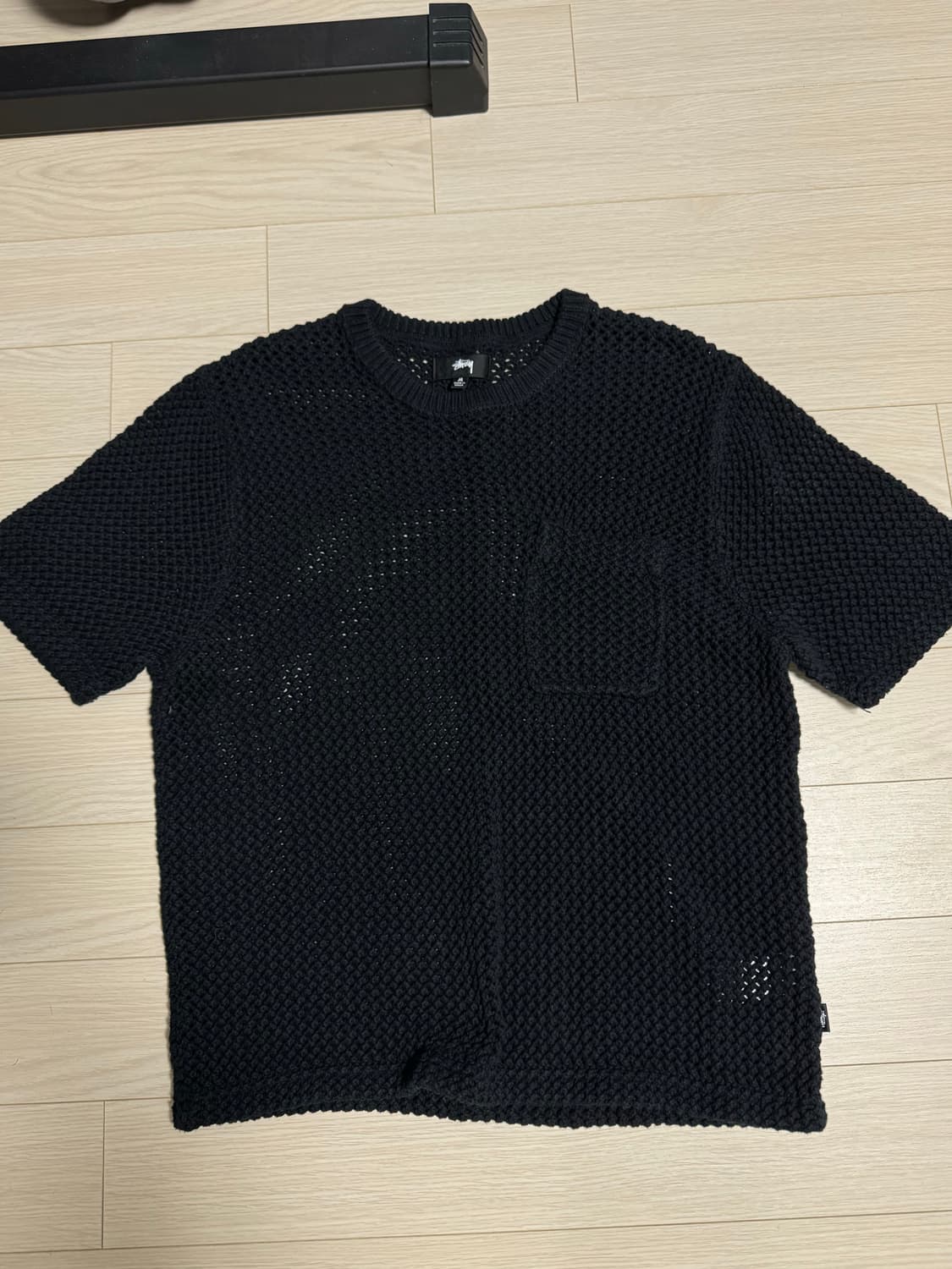 스투시 반팔니트 블랙 상품이미지1