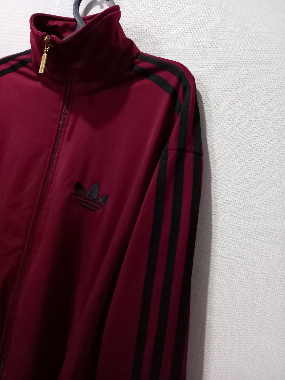 아디다스 파이어버드 버건디 블랙 트랙탑 저지 져지집업 100/L 상품이미지2