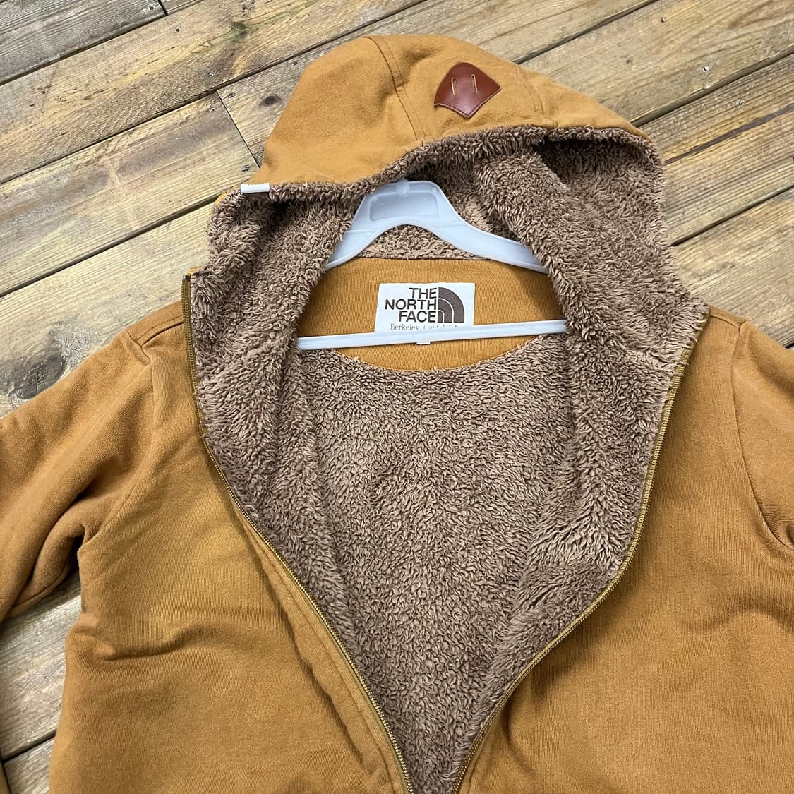 노스페이스 양털후리스 안감 후드집업 된장 상품이미지4