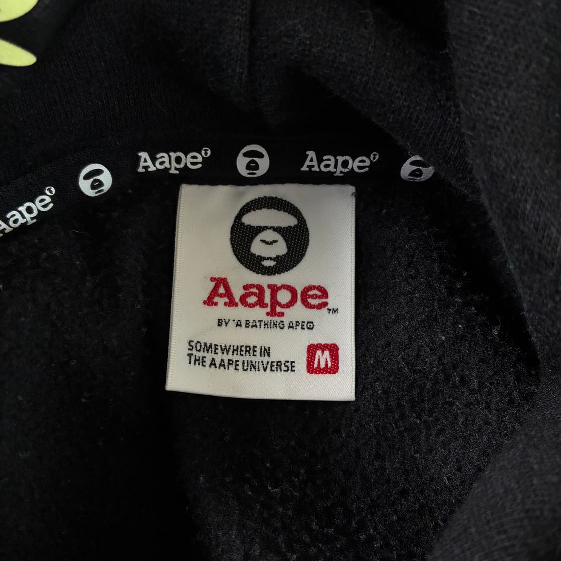 Aape  에이프 블랙 후드티  상품이미지7