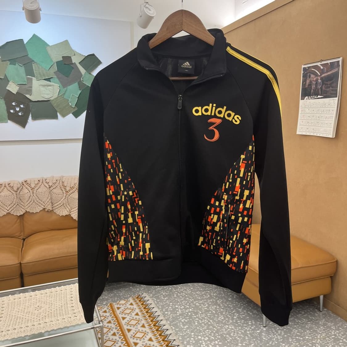 아디다스 스트릿 펑크 픽셀 그래픽 패턴 져지 집업 95 C10732 상품이미지3