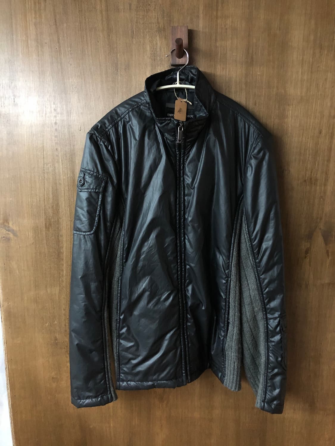 Emporio armani 니트 도킹 집업 자켓 XL 상품이미지1